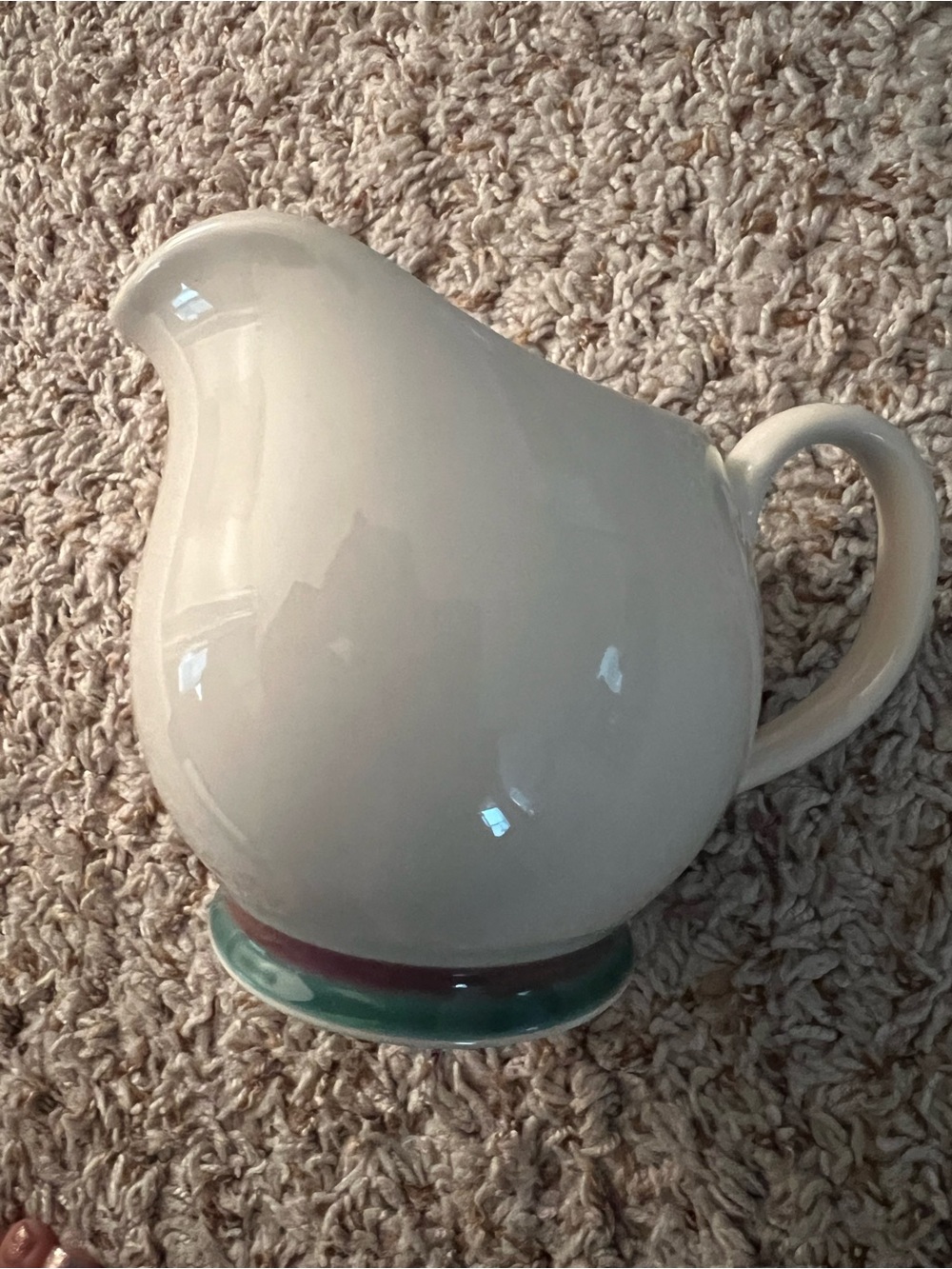 Vintage Juniper Pitcher by PFALTZGRAFF Cream with Multicolor Base
